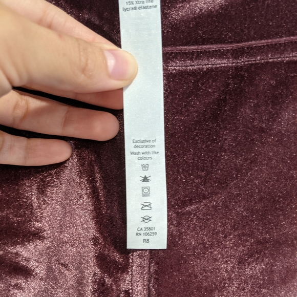 NWT Lululemon Wunder Lounge Velvet Leggings Purple 12 - Picture 6 of 10